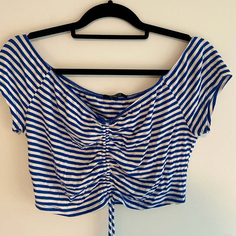 Striped crop top